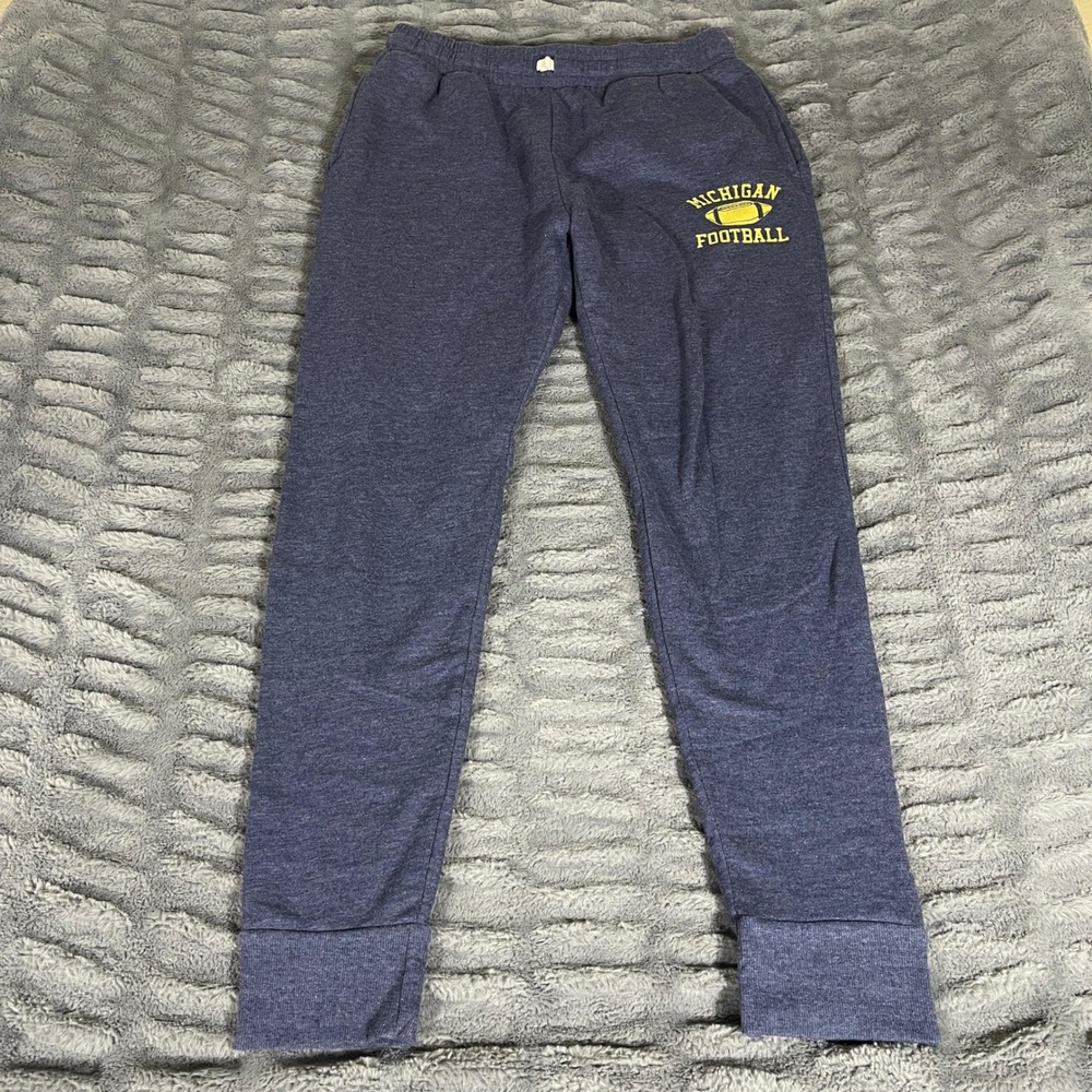 Homefield Michigan Football Navy Blue Heather Jogger Sweatpants Mens Large AQ174